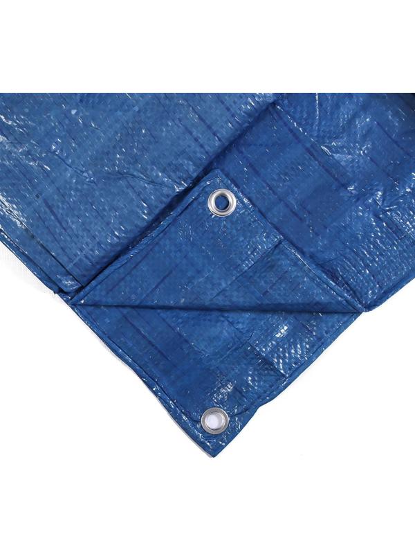 Тент защитный, 5 × 4 м, плотность 60 г/м², УФ, люверсы шаг 1 м, голубой