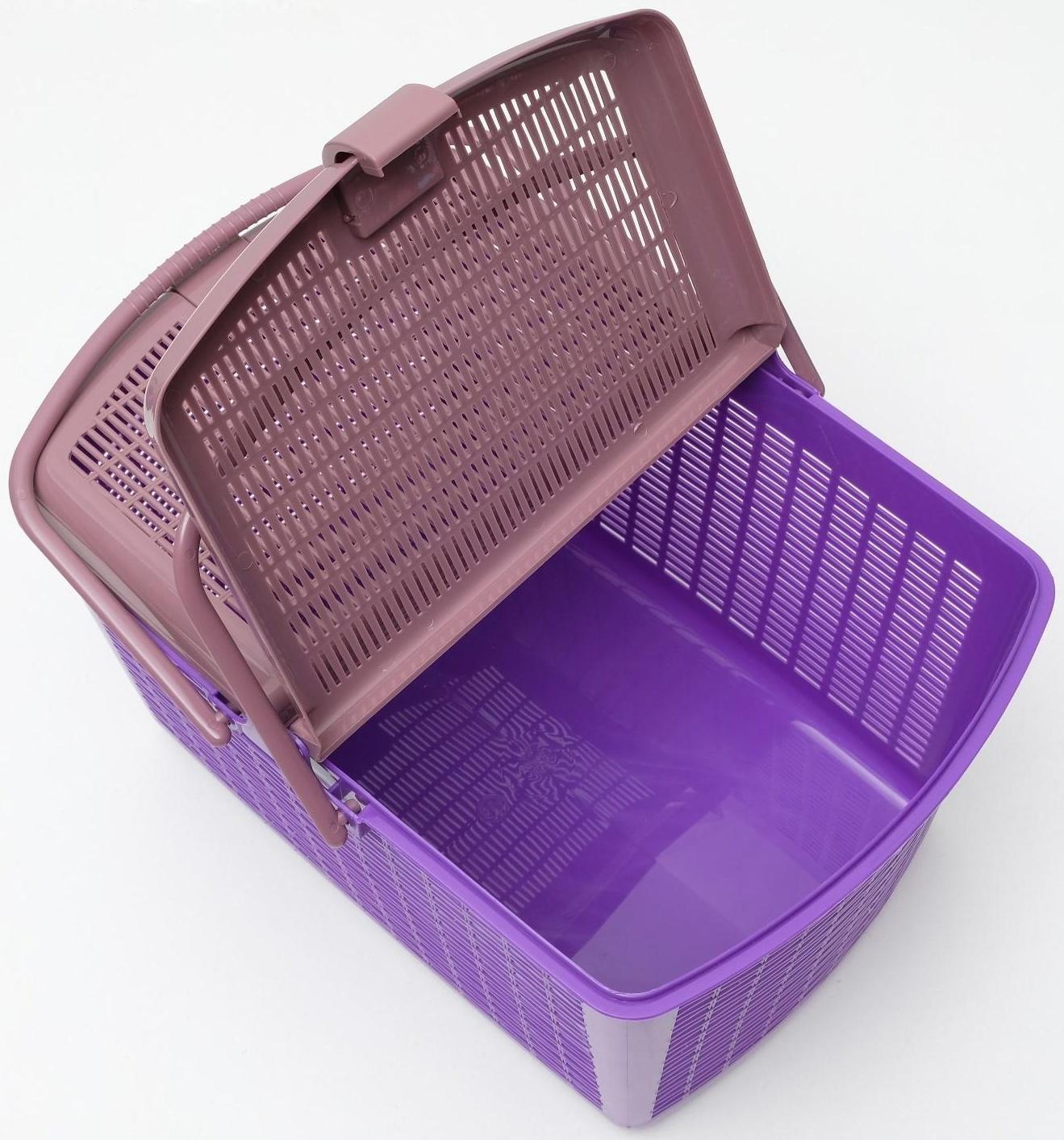 Корзина 47х36х27,5 см, фиолетовая