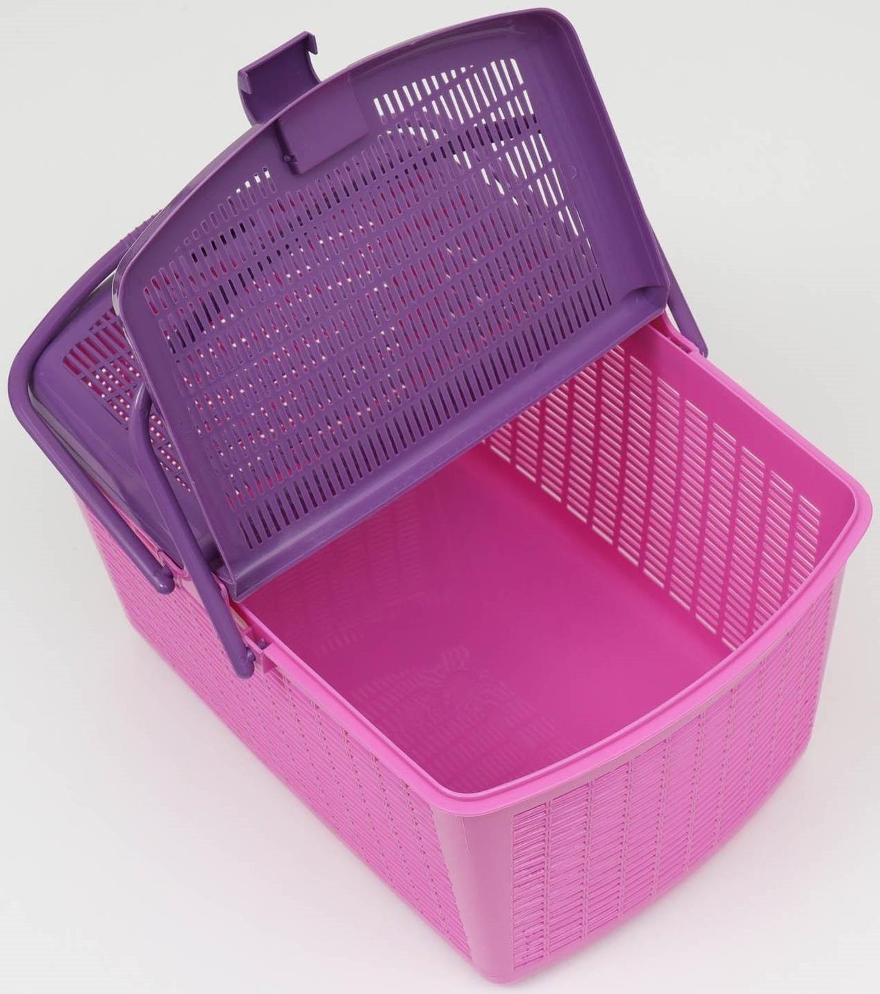 Корзина 47х36х27,5 см, фиолетовая