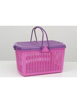 Корзина 47х36х27,5 см, фиолетовая