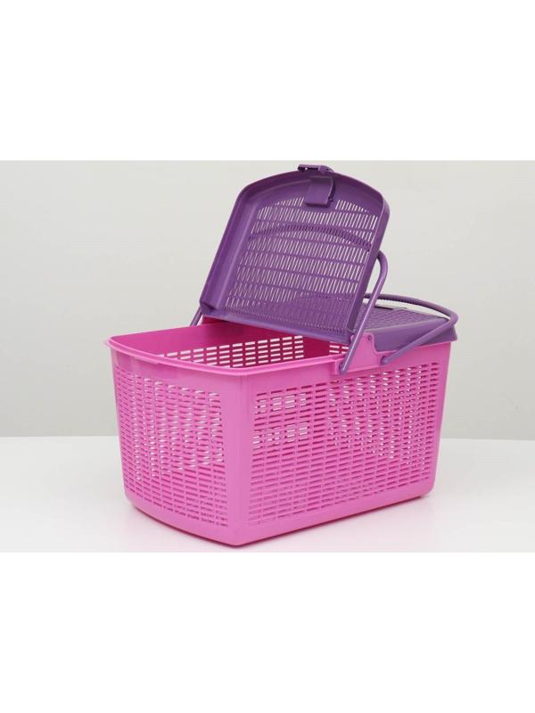 Корзина 47х36х27,5 см, фиолетовая