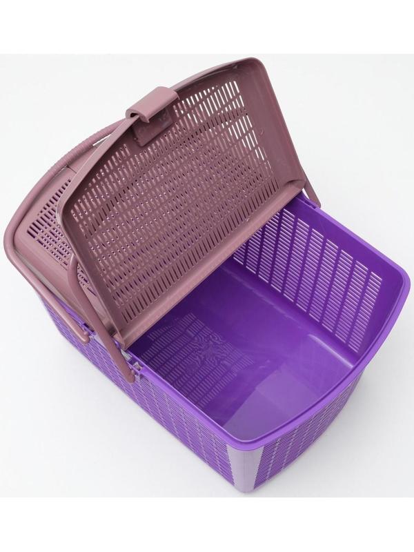 Корзина 47х36х27,5 см, фиолетовая