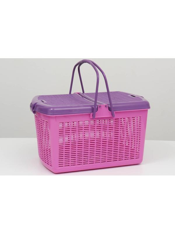 Корзина 47х36х27,5 см, фиолетовая