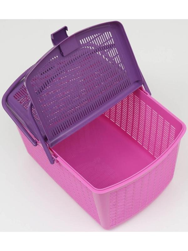 Корзина 47х36х27,5 см, фиолетовая