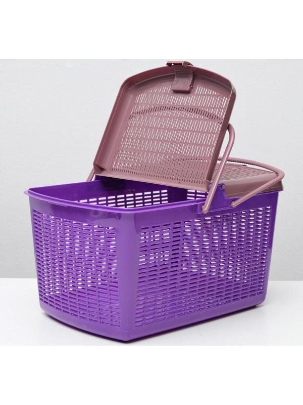 Корзина 47х36х27,5 см, фиолетовая