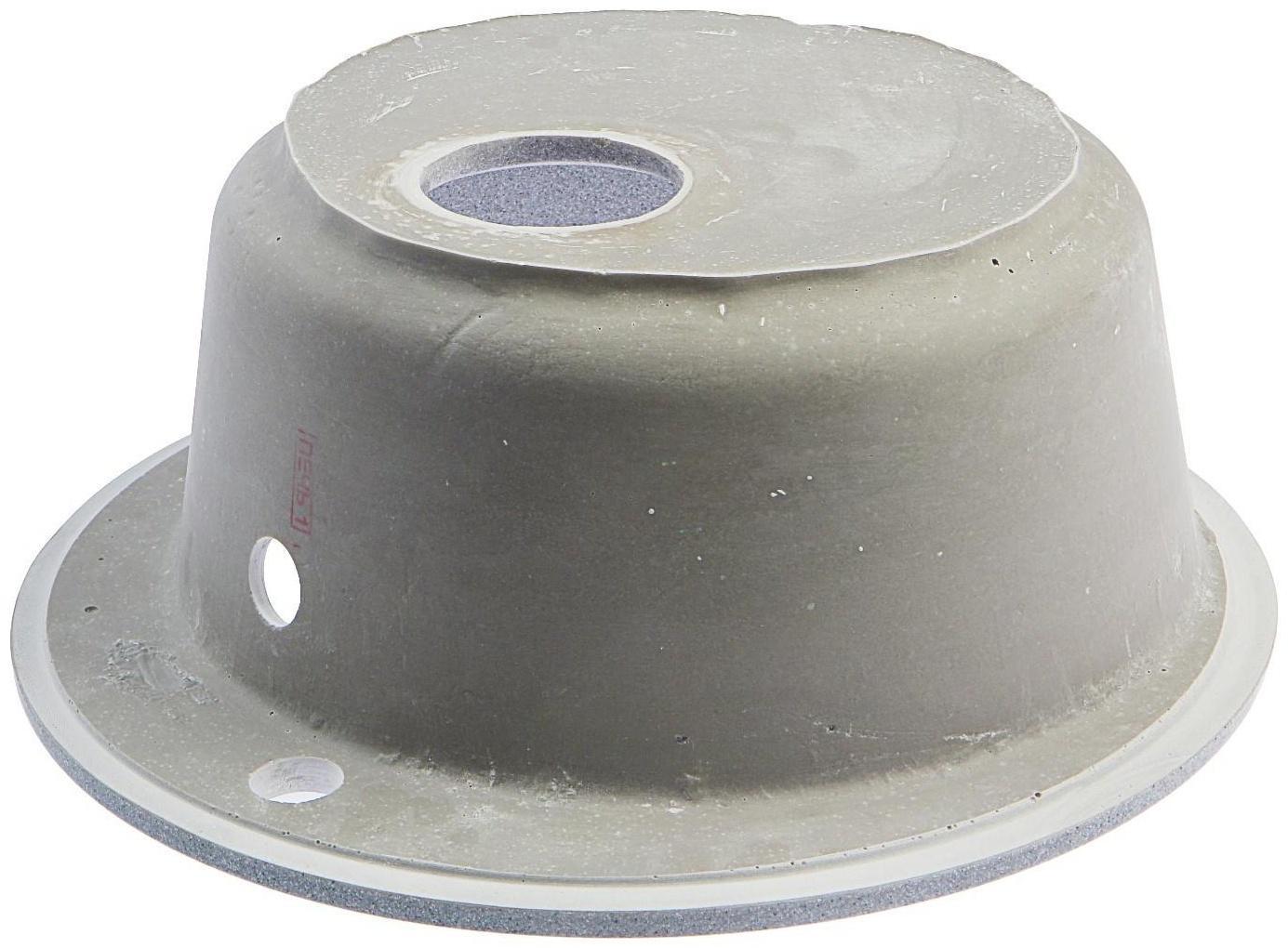 Мойка кухонная из камня ZETT lab. 30/Q8, d=475 мм, матовая, темно-серая