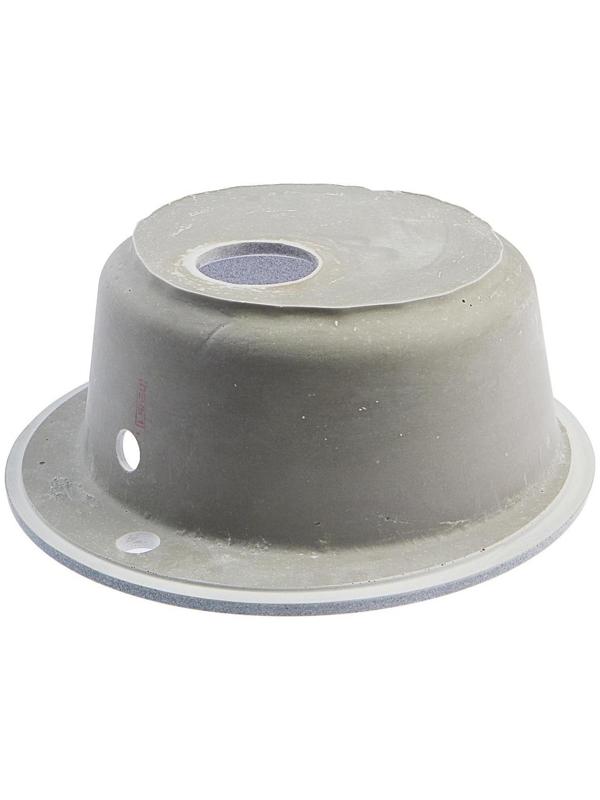 Мойка кухонная из камня ZETT lab. 30/Q8, d=475 мм, матовая, темно-серая