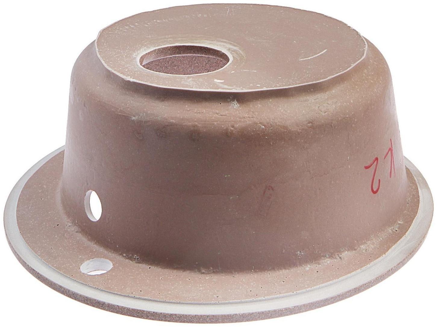 Мойка кухонная из камня ZETT lab. 30/Q9, d=475 мм, матовая, терракотовая