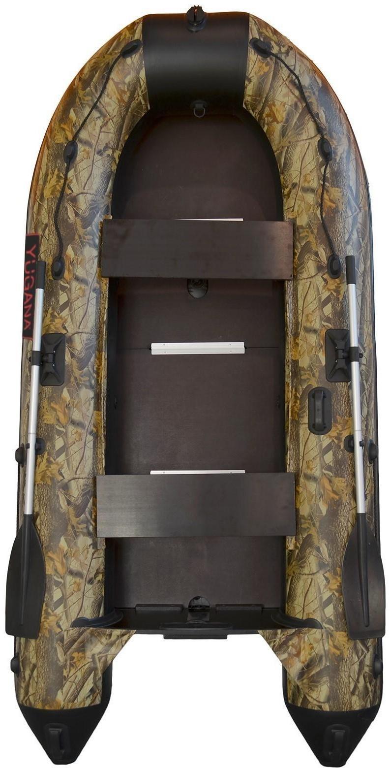 Лодка YUGANA 3200 СК Best, слань+киль, цвет кмф (лес-чёрный)