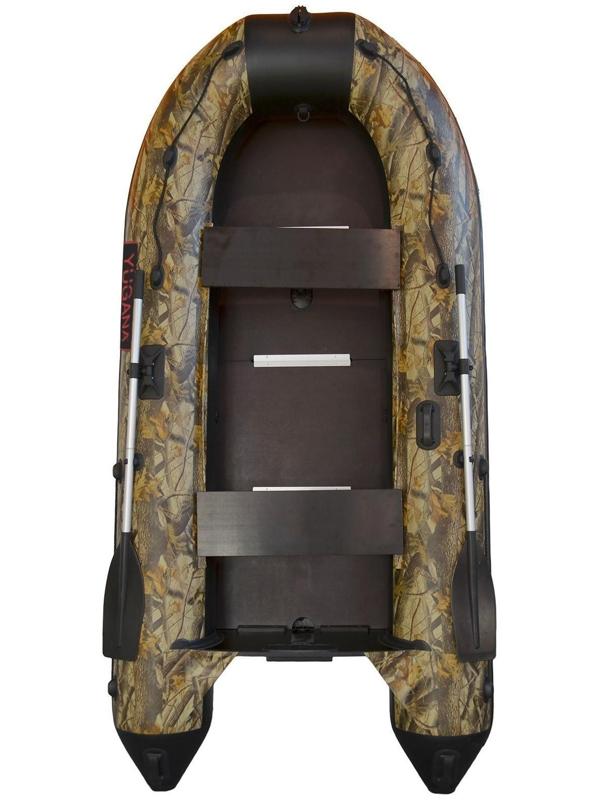 Лодка YUGANA 3200 СК Best, слань+киль, цвет кмф (лес-чёрный)