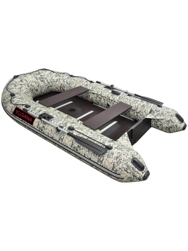 Лодка YUGANA 3200 СК Пиксель, слань+киль, цвет кмф