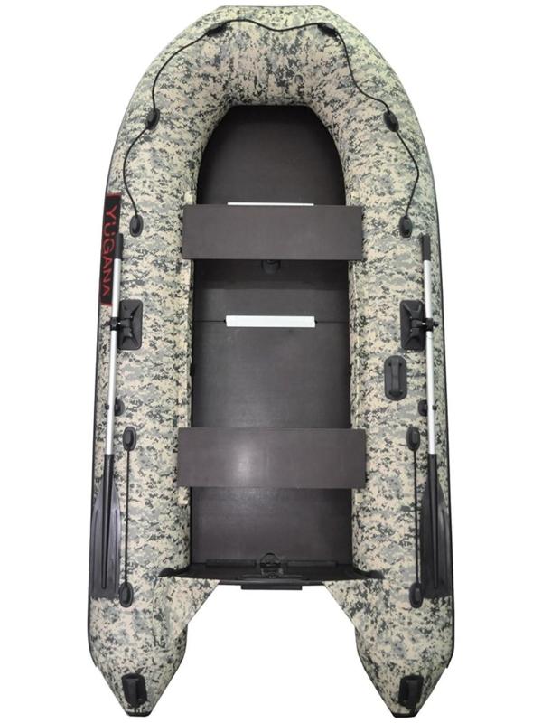 Лодка YUGANA 3200 СК Пиксель, слань+киль, цвет кмф