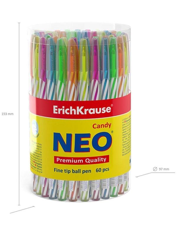 Ручка шариковая ErichKrause Neo Candy чернила синие 47550 ЦЕНА ЗА 1 ШТ!!!