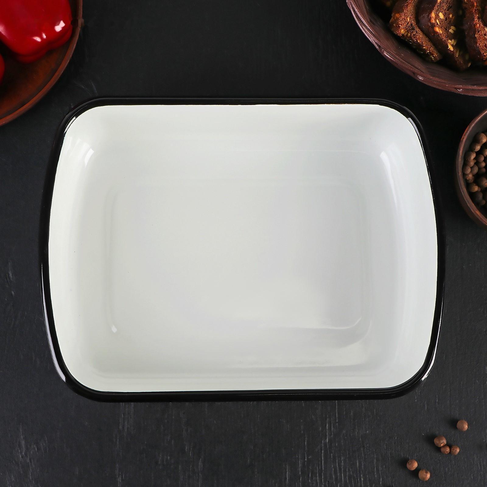 Лоток, 2,5 л, деколь МИКС, цвет белый