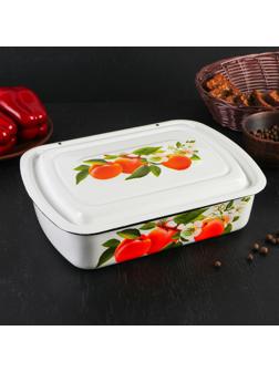 Лоток, 2,5 л, деколь МИКС, цвет белый