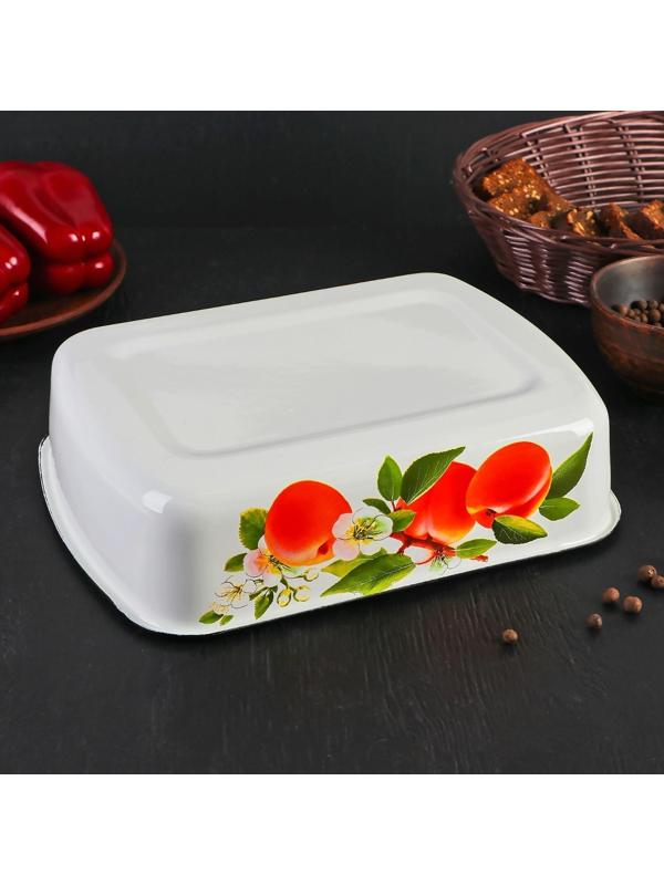 Лоток, 2,5 л, деколь МИКС, цвет белый