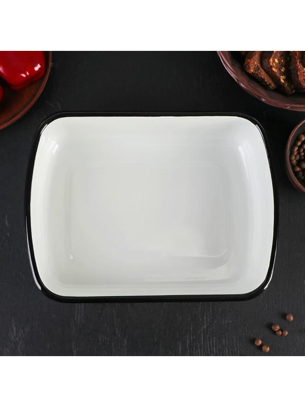 Лоток, 2,5 л, деколь МИКС, цвет белый