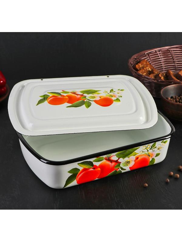 Лоток, 2,5 л, деколь МИКС, цвет белый