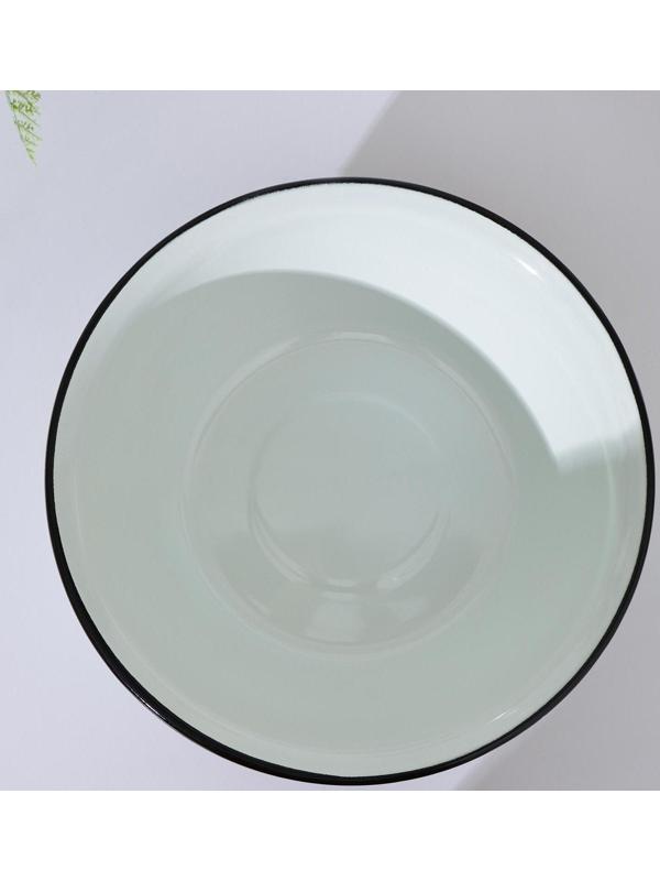 Миска, 4 л, индукция, деколь МИКС, цвет белый