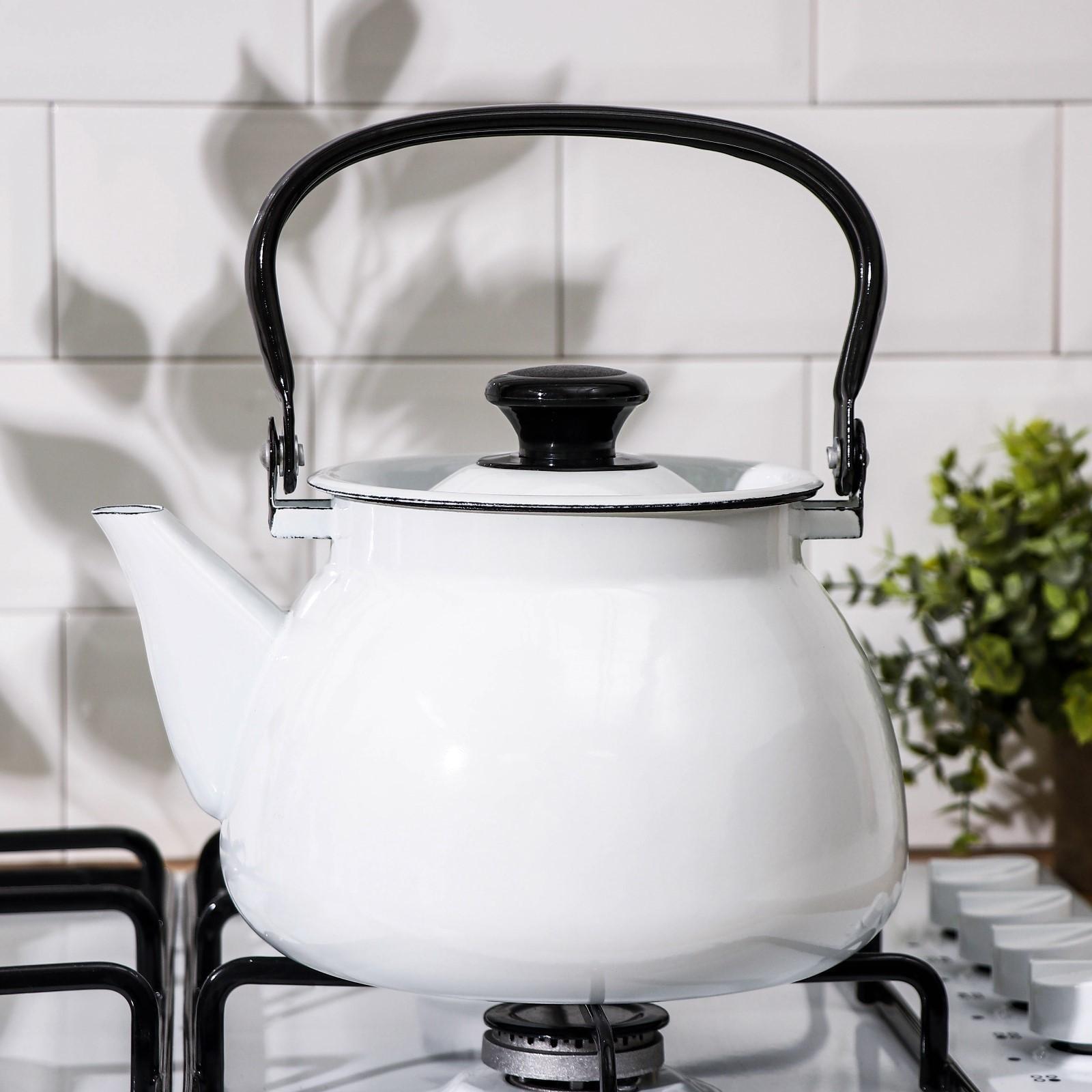 Чайник сфер без деколи, 3 л, индукция, цвет белый