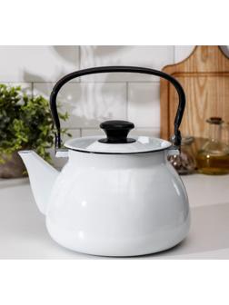 Чайник сфер без деколи, 3 л, индукция, цвет белый