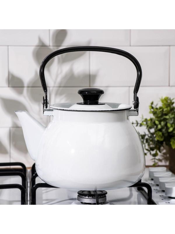 Чайник сфер без деколи, 3 л, индукция, цвет белый