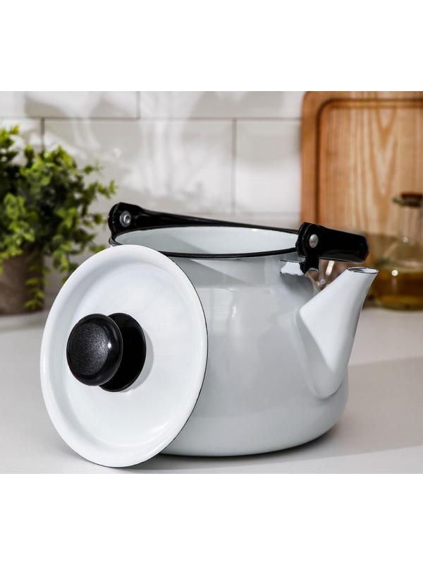 Чайник сфер без деколи, 3 л, индукция, цвет белый