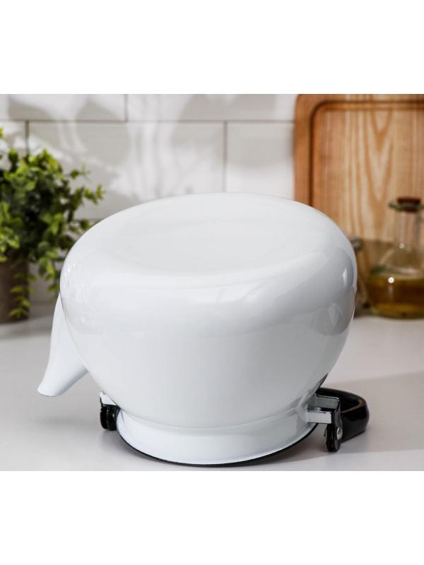 Чайник сфер без деколи, 3 л, индукция, цвет белый