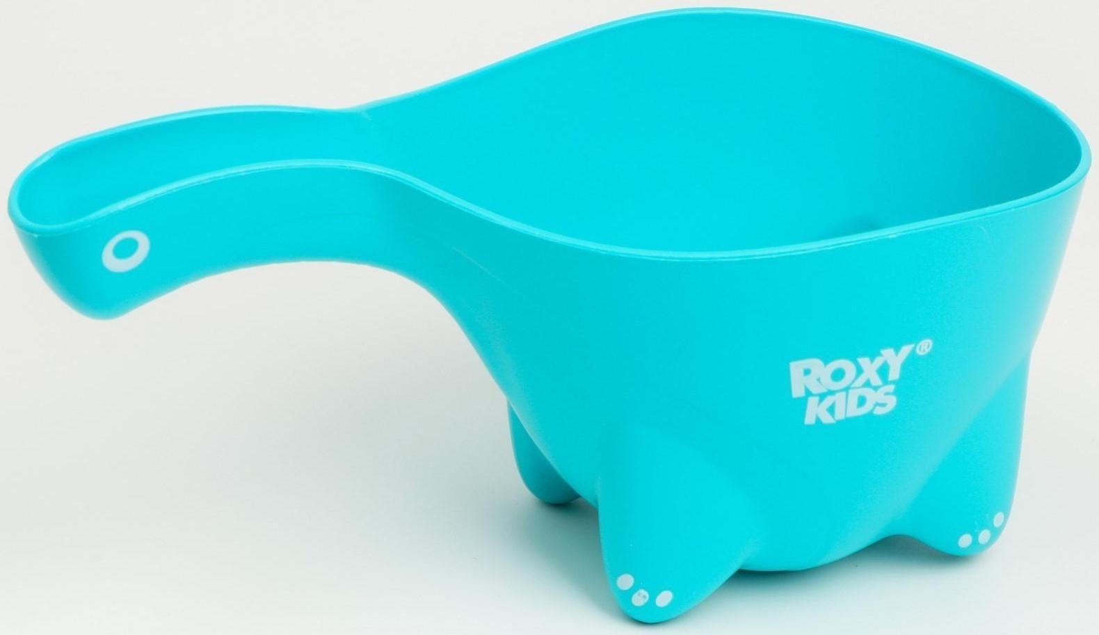 Ковш для купания и мытья головы, детский банный ковшик, хозяйственный Dino Scoop, 650 мл., цвет мятный