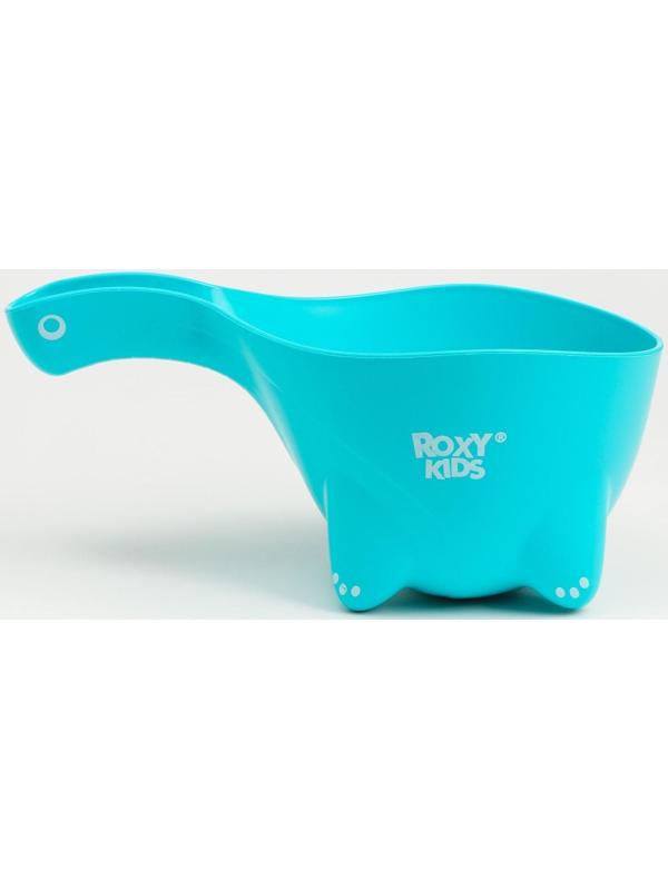 Ковш для купания и мытья головы, детский банный ковшик, хозяйственный Dino Scoop, 650 мл., цвет мятный