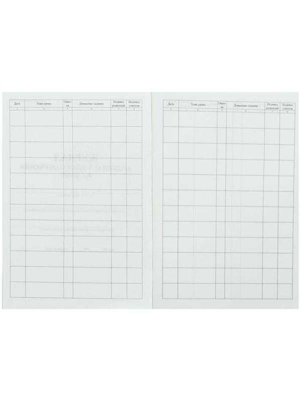 Журнал индивидуального обучения на дому А4, 24 листа, обложка мелованный картон 215 г/м², блок писчая бумага 60 г/м²