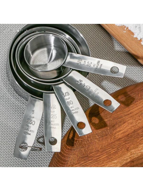 Набор мерных ложек Доляна «Кристалл», 5 шт: 30/60/80/125/250 мл