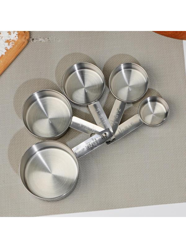 Набор мерных ложек Доляна «Кристалл», 5 шт: 30/60/80/125/250 мл