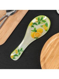 Подставка стеклянная под ложку Доляна «Дольче», 23,5×8,3 см