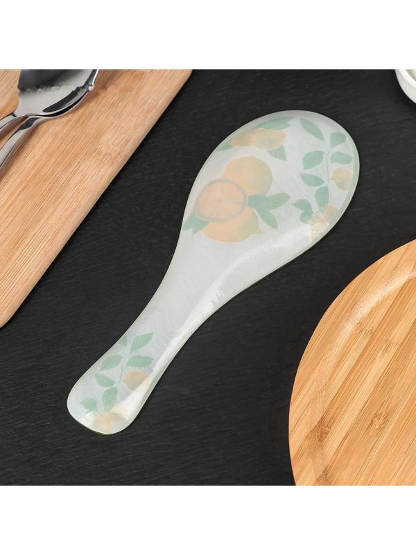 Подставка стеклянная под ложку Доляна «Дольче», 23,5×8,3 см