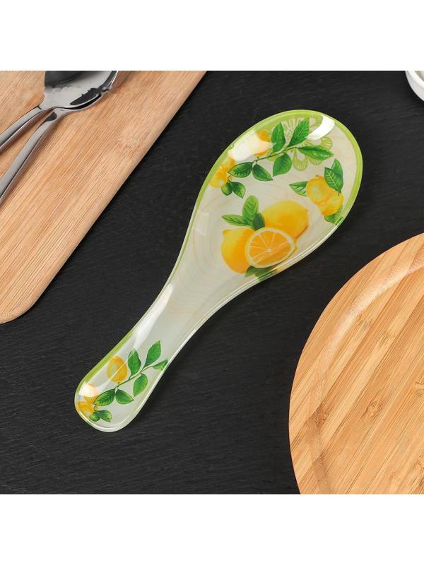 Подставка стеклянная под ложку Доляна «Дольче», 23,5×8,3 см