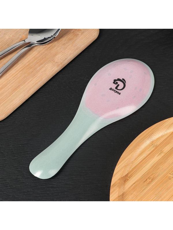 Подставка стеклянная под ложку Доляна «Сладкий арбуз», 23,5×8,3 см