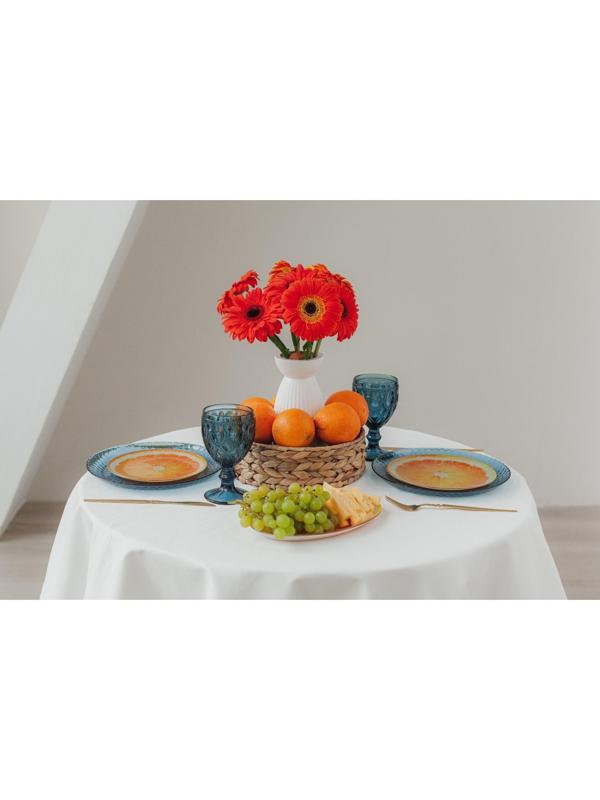 Подставка стеклянная под ложку Доляна «Сочный апельсин», 23,5×8,3 см