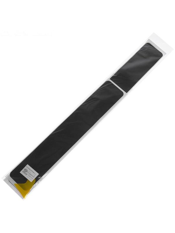 Пленка защитная на порог авто, карбон, 60х7 см, 40х7 см, набор 4 шт