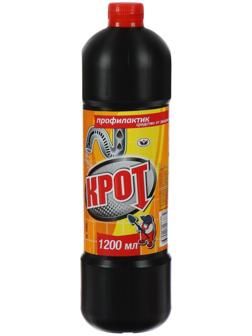 Средство от засоров в канализационных трубах 