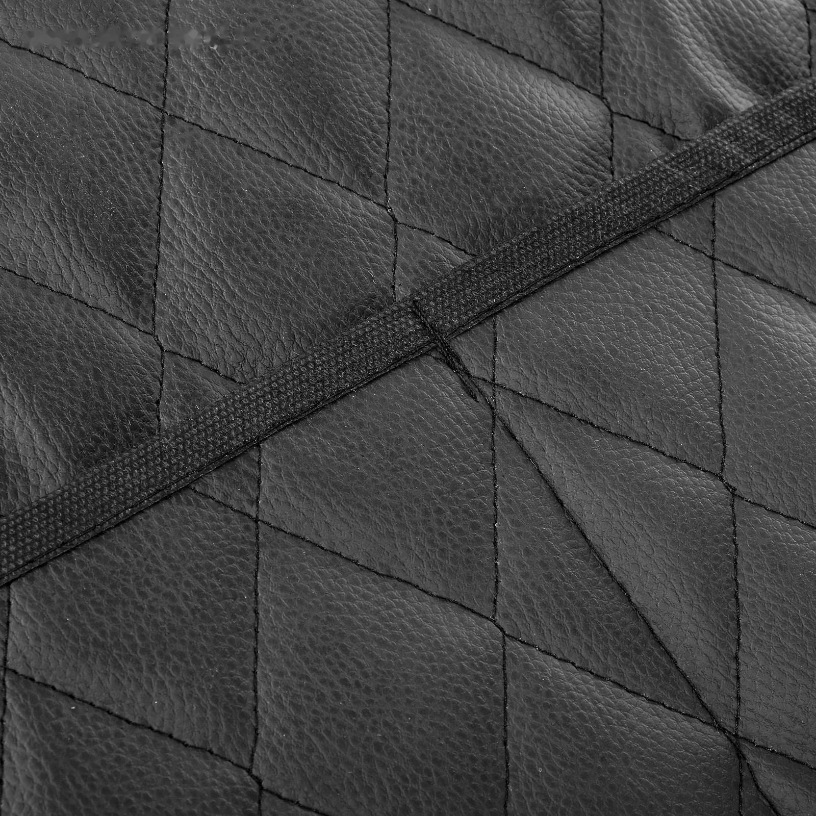 Органайзер на спинку сиденья в багажник, экокожа, ромб, черный, 95х40 см