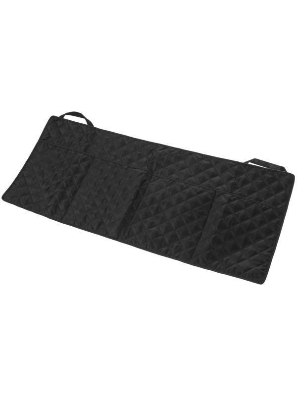 Органайзер на спинку сиденья в багажник, оксфорд, ромб, черный, 95х40 см