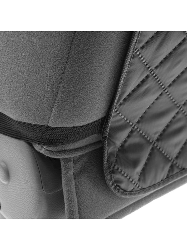 Накидка-незапинайка на спинку, оксфорд, ромб, черный, 60х40 см