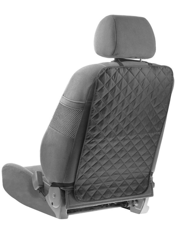 Накидка-незапинайка на спинку, оксфорд, ромб, черный, 60х40 см