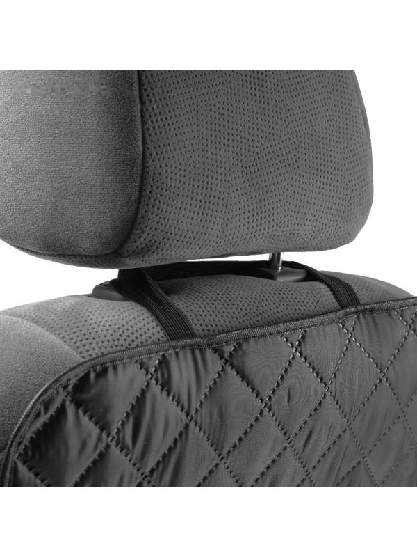 Накидка-незапинайка на спинку, оксфорд, ромб, черный, 60х40 см