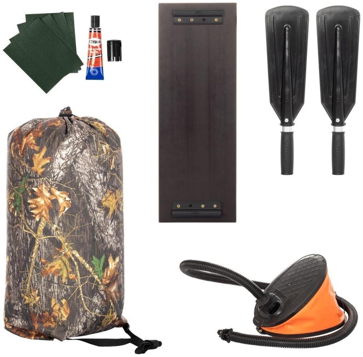 Лодка «Бриз 190» с гребками, цвет зелёный