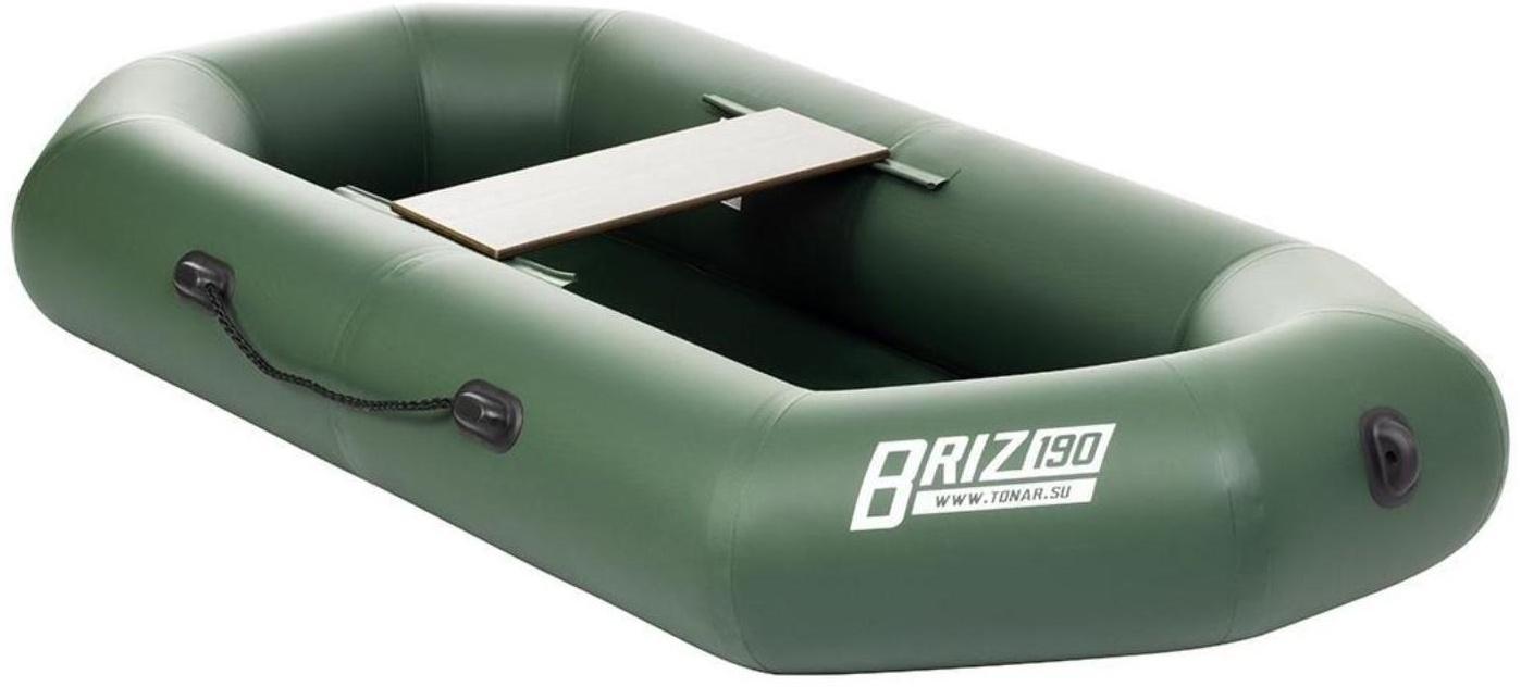 Лодка «Бриз 190» с гребками, цвет зелёный