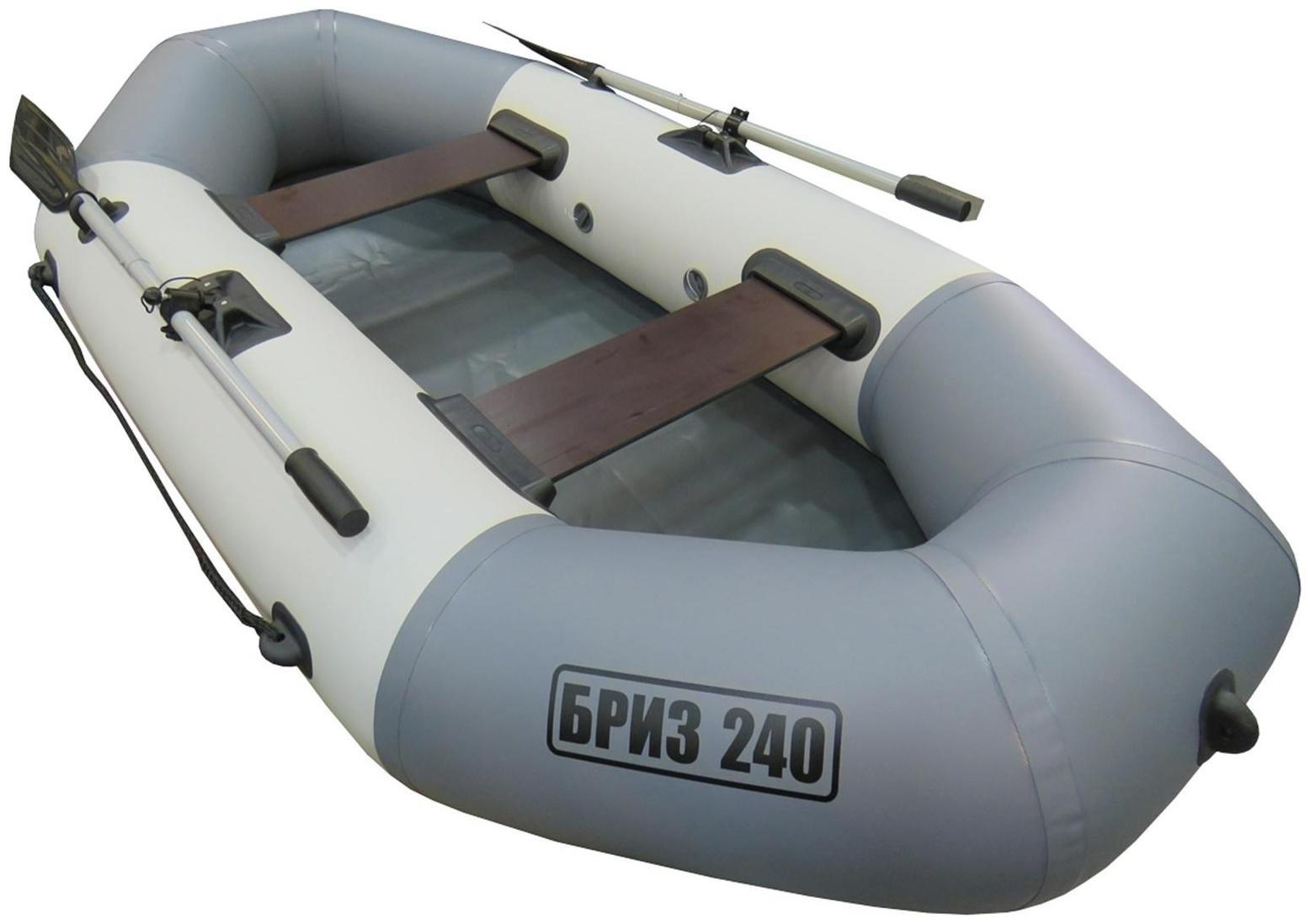 Лодка «Бриз» 240, цвет белый/серый