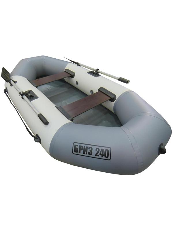 Лодка «Бриз» 240, цвет белый/серый