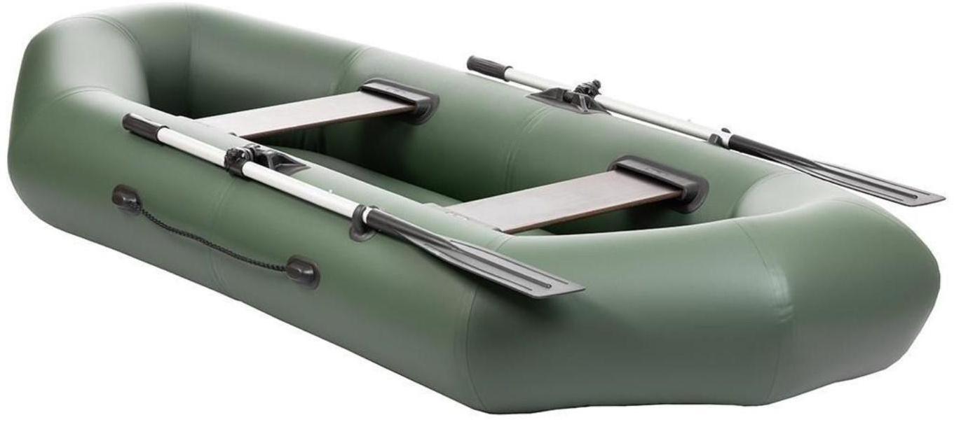 Лодка «Бриз А260», надувное дно, цвет зелёный